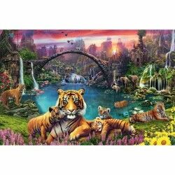 Puzzle Ravensburger Tigers in the lagoon 3000 Pièces